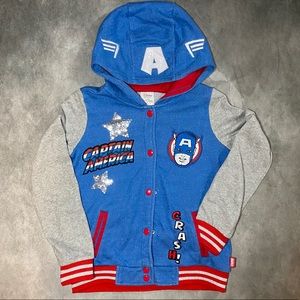 ❤️🤍💙 Captain America Jacket 💙🤍❤️
